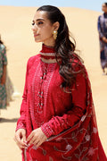 Cross Stitch | Eid Lawn 24 | VERMILLION SCARLET -  Cross Stitch Luxury -  House of Maryam