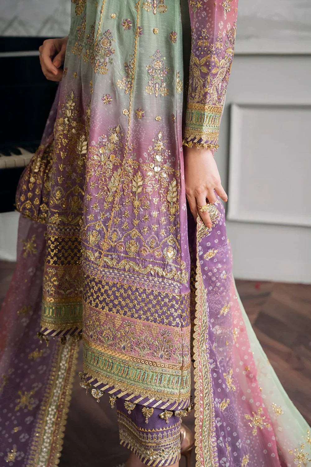 Baroque | Chantelle Embroidered Collection | CH12-08 by Designer Baroque - House of Maryam - Pakistani Designer Ethnic Wear in {{ shop.shopifyCountryName }}