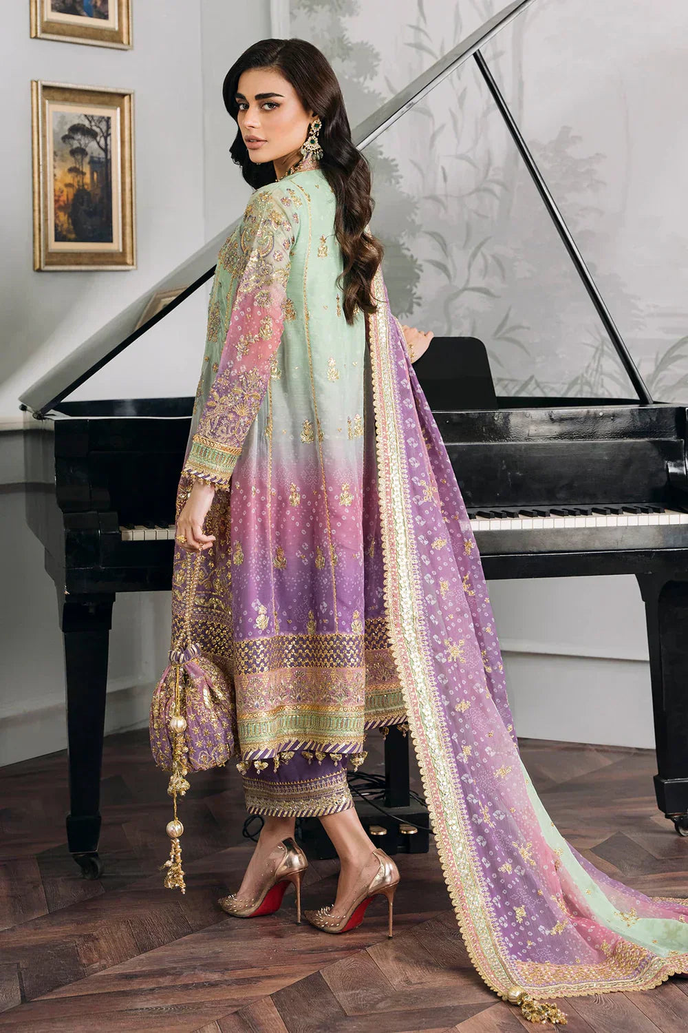 Baroque | Chantelle Embroidered Collection | CH12-08 by Designer Baroque - House of Maryam - Pakistani Designer Ethnic Wear in {{ shop.shopifyCountryName }}