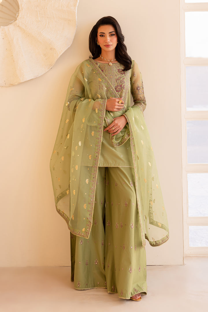 Batik | Zaynur Luxe Pret Edit | Green Cherry -  Batik Ladies Clothes - Original Designer Dress - House of Maryam