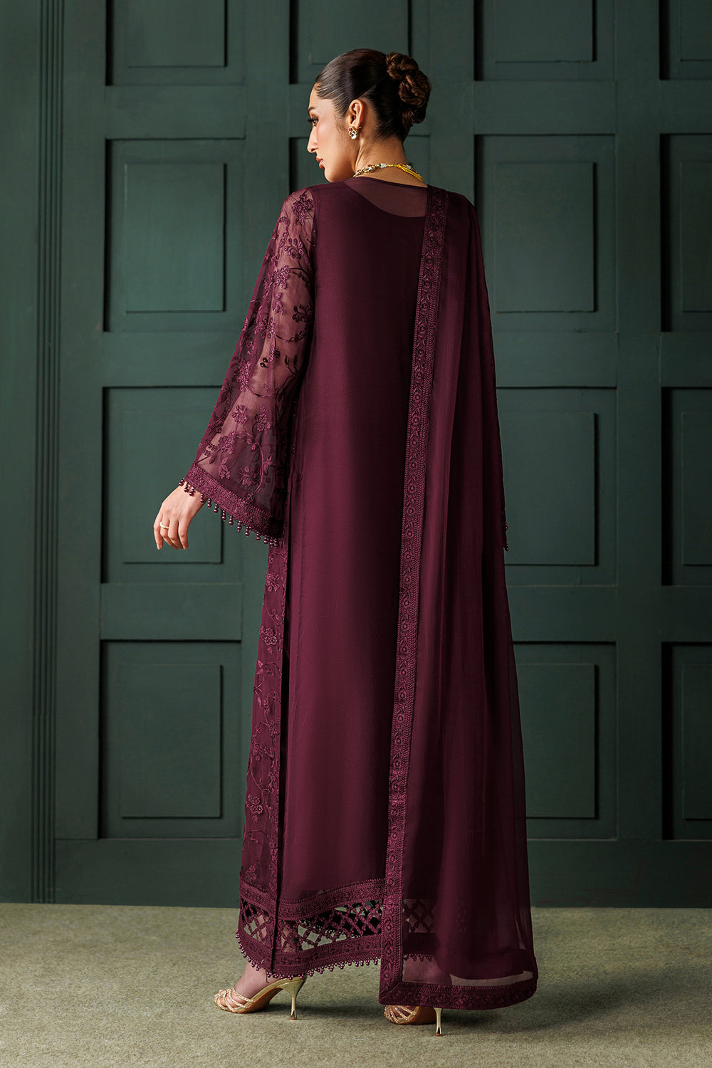 Baroque | Formals Collection | EMBROIDERED CHIFFON UF-4436, image 2