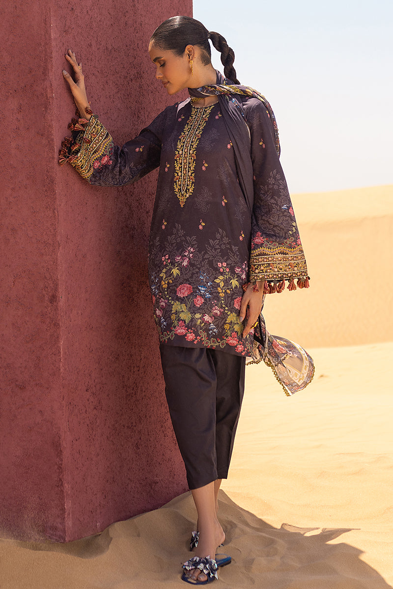 Cross Stitch | Eid Lawn 24 | GRAVEL -  Cross Stitch Luxury - Original Designer Dress - House of Maryam