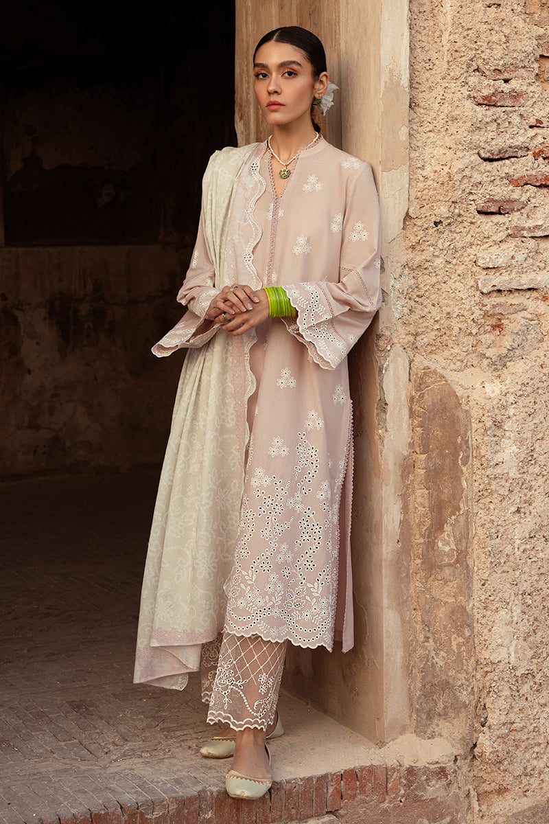 Cross Stitch | Premium Lawn 24 | SAGE FROST -  Cross Stitch Formal - Original Designer Dress - House of Maryam
