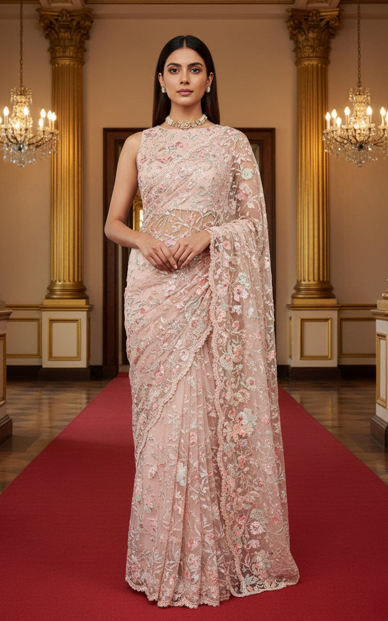 Threads and Motifs | Formal Dresses 25 | Embroidered Saree