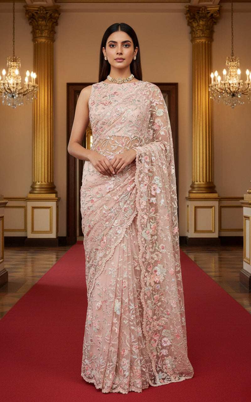Threads and Motifs | Formal Dresses 25 | Embroidered Saree
