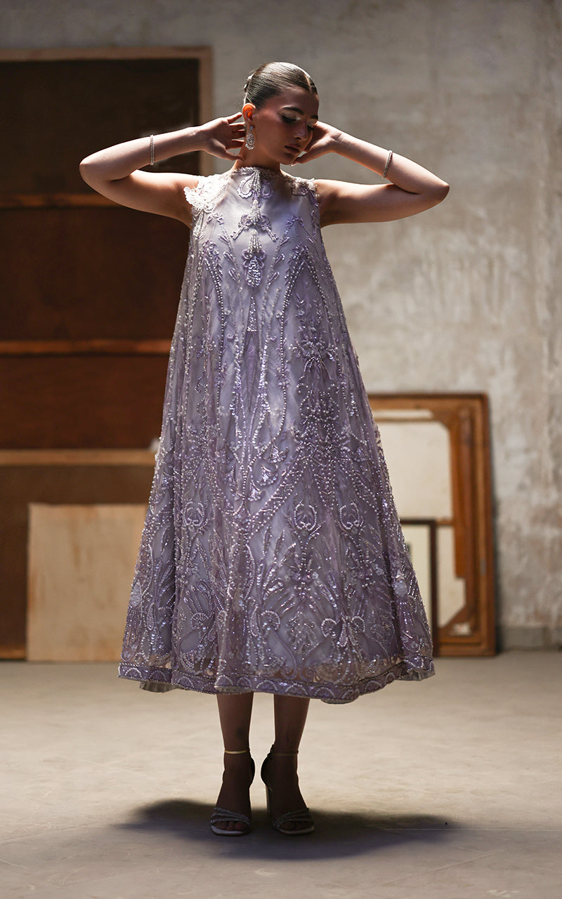 Threads and Motifs | Formal Dresses 25 | Net Embroidered Dress-3
