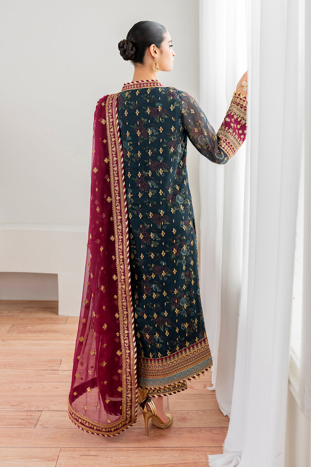 Baroque | Formals Collection | EMBROIDERED CHIFFON UF-689, image 2