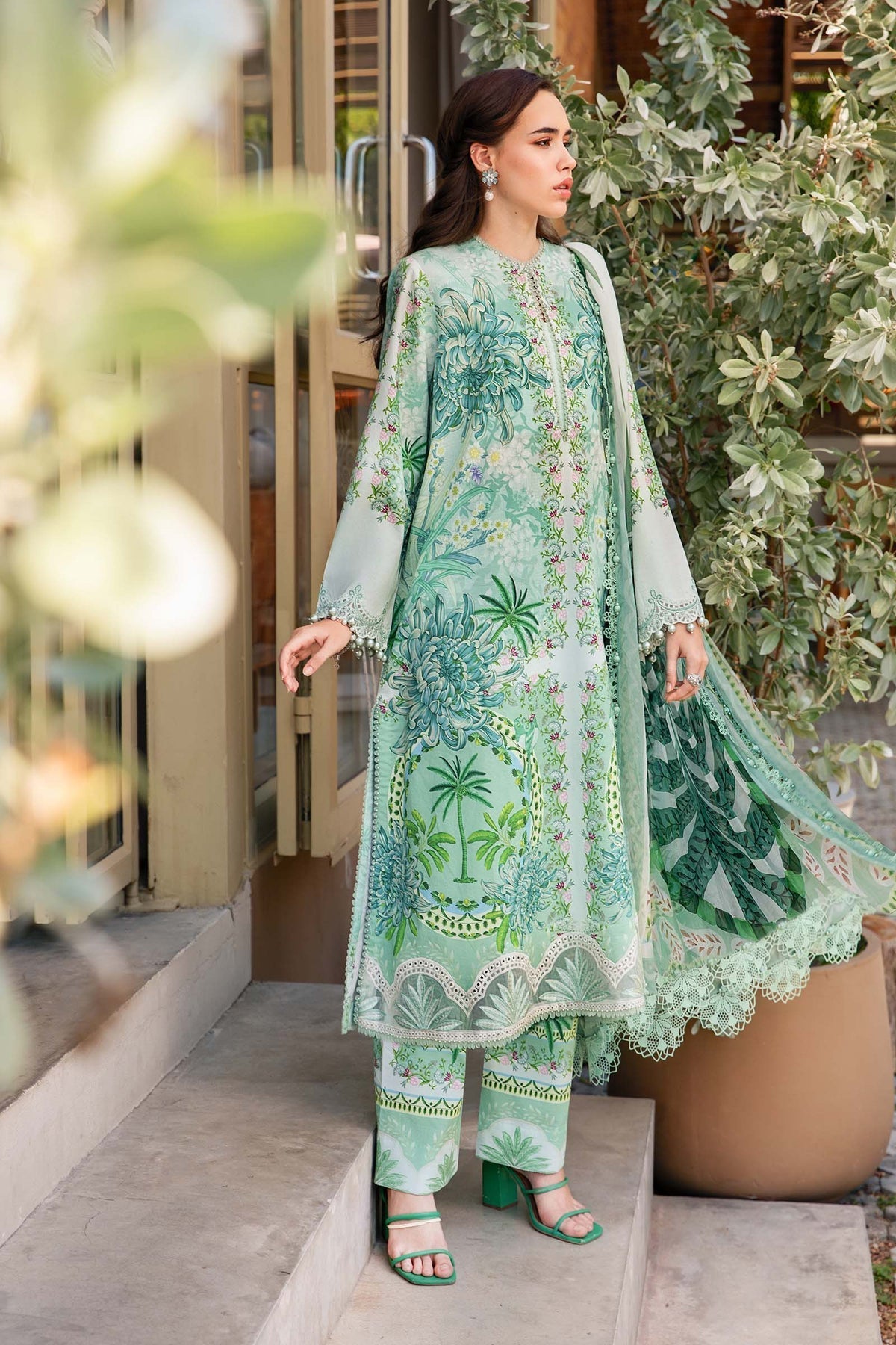 Maria B | M Prints 25 | MPT-2514-A -  Maria B Ladies Clothes - Original Designer Dress - House of Maryam
