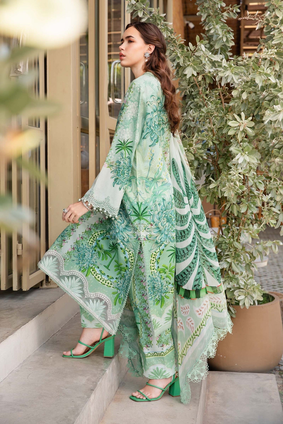 Maria B | M Prints 25 | MPT-2514-A -  Maria B Ladies Clothes - Original Designer Dress - House of Maryam