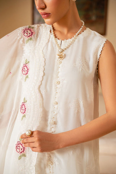 Cross Stitch | Luxe Atelier 25 | WHITE WHISPER -  Cross Stitch Ladies Clothes - Original Designer Dress - House of Maryam