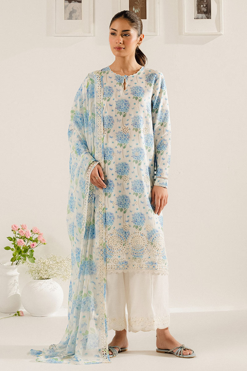 Cross Stitch | Exclusive Pret | Aquatic Maze-2PC (Shirt & Dupatta), image 4