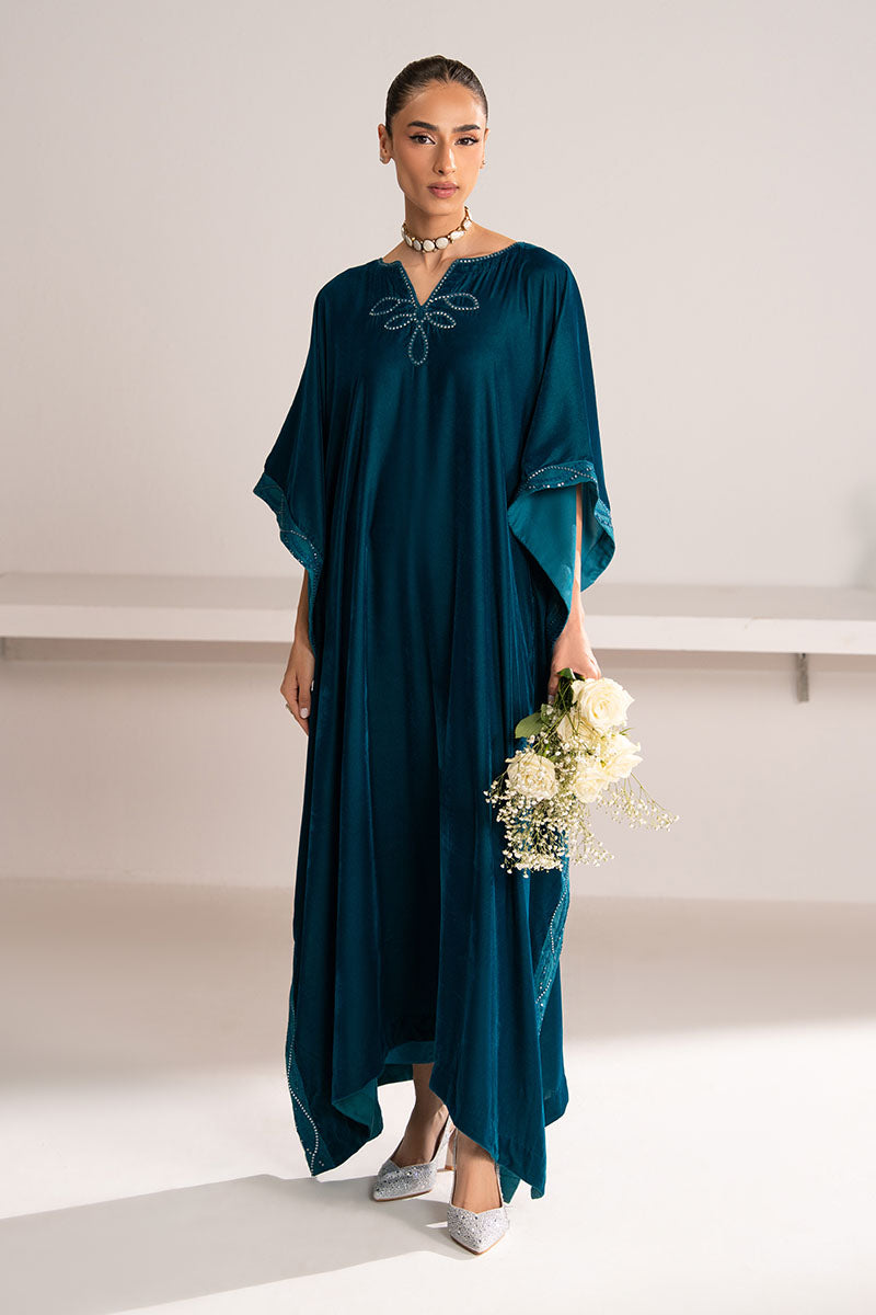 Cross Stitch | Exclusive Pret | Stardust Drape Embroidered Velvet Shirt-1