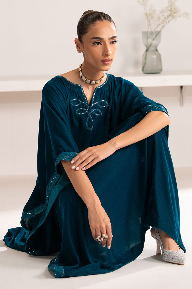 Cross Stitch | Exclusive Pret | Stardust Drape Embroidered Velvet Shirt-3