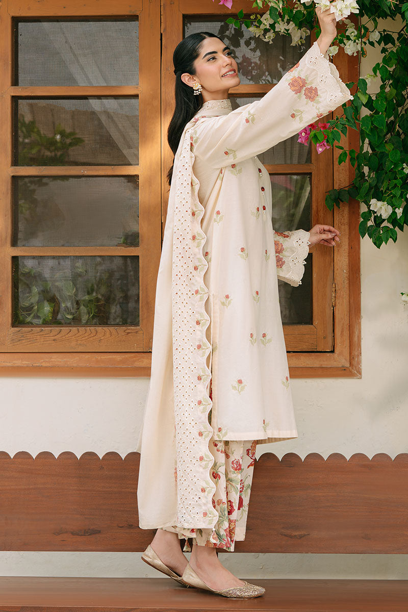 Cross Stitch | Exclusive Pret | Sunset Orchard-3PC (Shirt, Trouser & Dupatta)-4