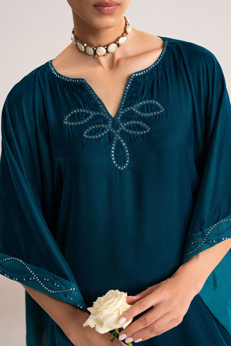 Cross Stitch | Exclusive Pret | Stardust Drape Embroidered Velvet Shirt