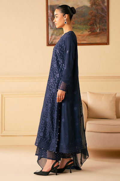 Cross Stitch | Luxe Atelier 25 | INDIGO BLUE -  Cross Stitch Ladies Clothes - Original Designer Dress - House of Maryam