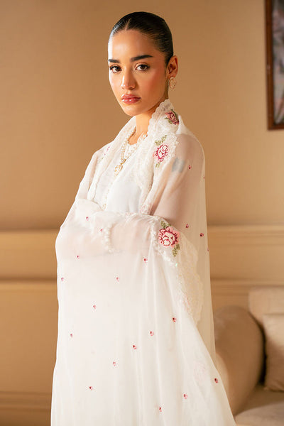 Cross Stitch | Luxe Atelier 25 | WHITE WHISPER -  Cross Stitch Ladies Clothes - Original Designer Dress - House of Maryam