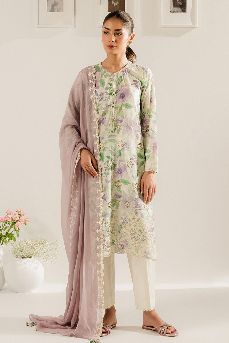 Cross Stitch | Exclusive Pret | Lavender Serenity-3PC (Shirt, Trouser & Dupatta)-3