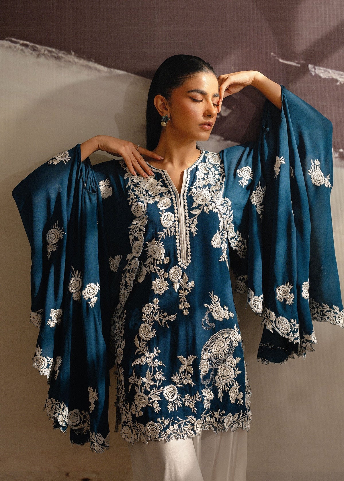 Mahgul | Eye of Cemal | Sapphire Sands -  Mahgul Ladies Clothes - Original Designer Dress - House of Maryam
