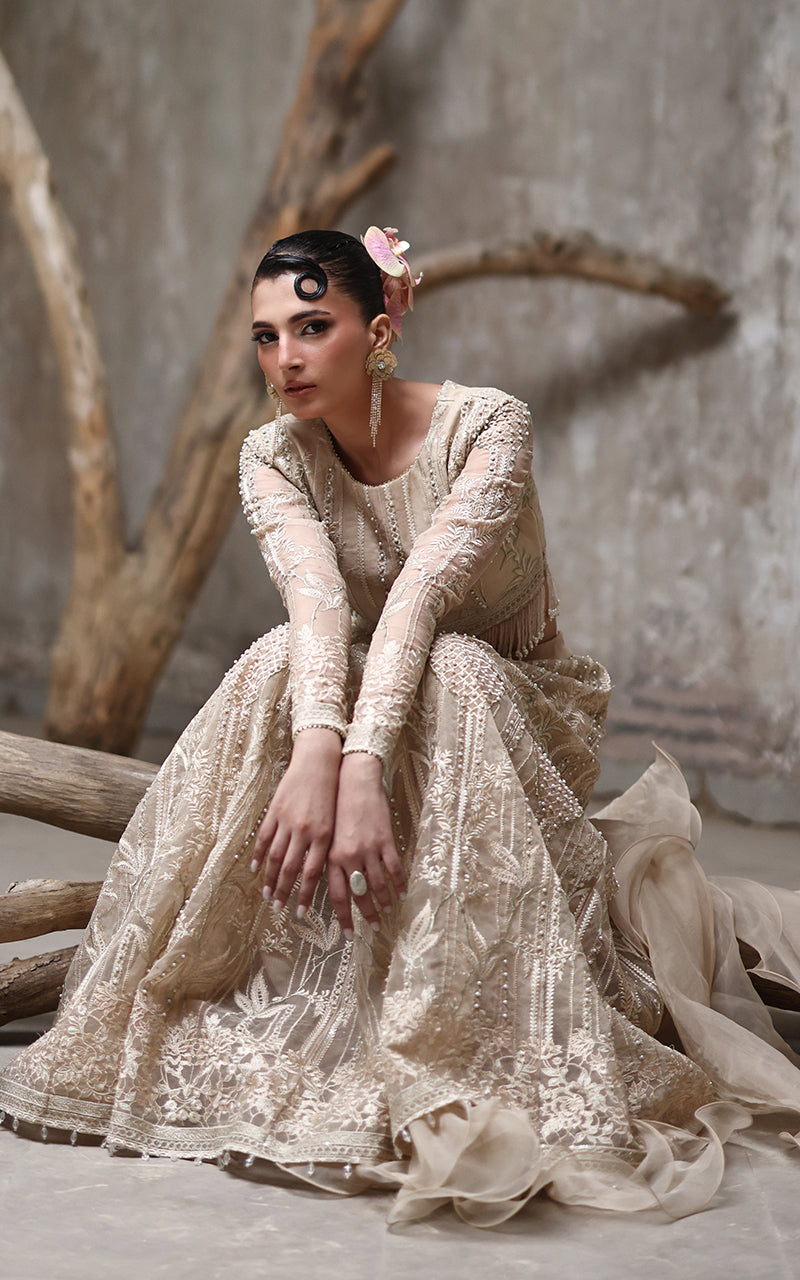 Threads and Motifs | Formal Dresses 25 | Organza Embroidered Blouse And Lehenga -  Threads and Motifs Ladies Clothes - Original Designer Dress - House of Maryam