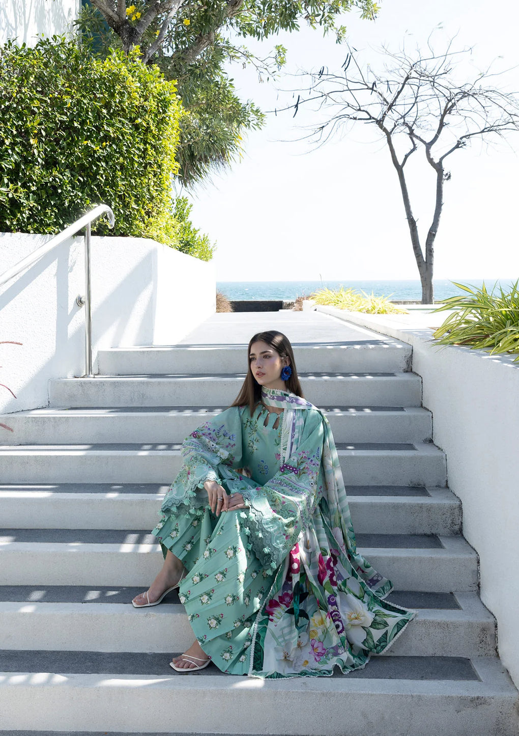 Elaf Premium | Prints Collection 26 | EPN-7A TEAL ME-5