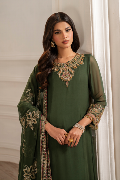 Iznik I Festive Formal I UE-416 Embroidered Chiffon -  Iznik Ladies Clothes - Original Designer Dress - House of Maryam