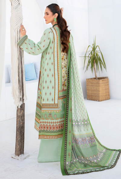 Humdum | Saira Bano Lawn 24 | D02 -  HumDum Casuals - Original Designer Dress - House of Maryam