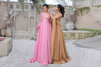 Hania & Umaimaz | Festive Collection | Gulabi -  Hania & Umaima  - Original Designer Dress - House of Maryam