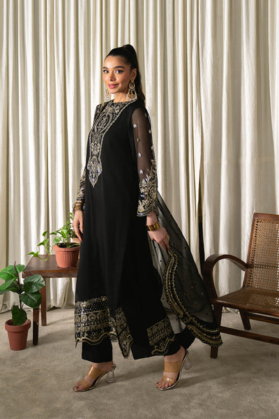 Neeshay | Ready to Wear Chiffon | RTW-CHFN-03 Black
