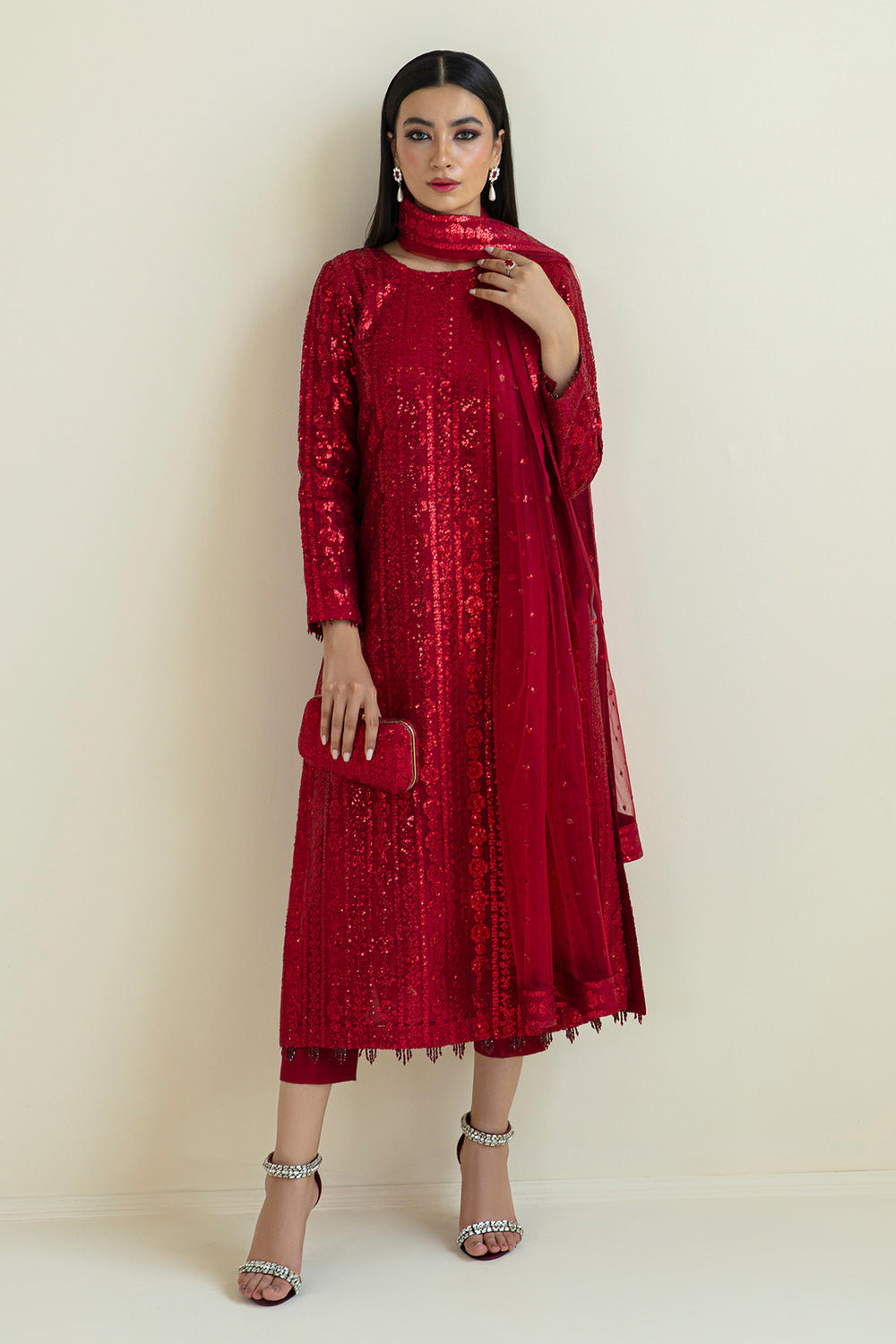 Baroque | Formals Collection | EMBROIDERED NET UF-385-1