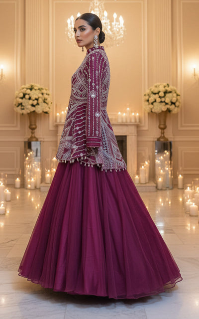 Threads and Motifs | Formal Dresses 25 | EMBROIDERED PEPLUM WITH SKIRT