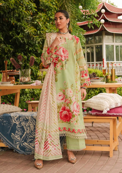 Elaf Premium | Printed Collection 24 | EEP-05A - Mint To Be -  Elaf Premium Casuals - Original Designer Dress - House of Maryam