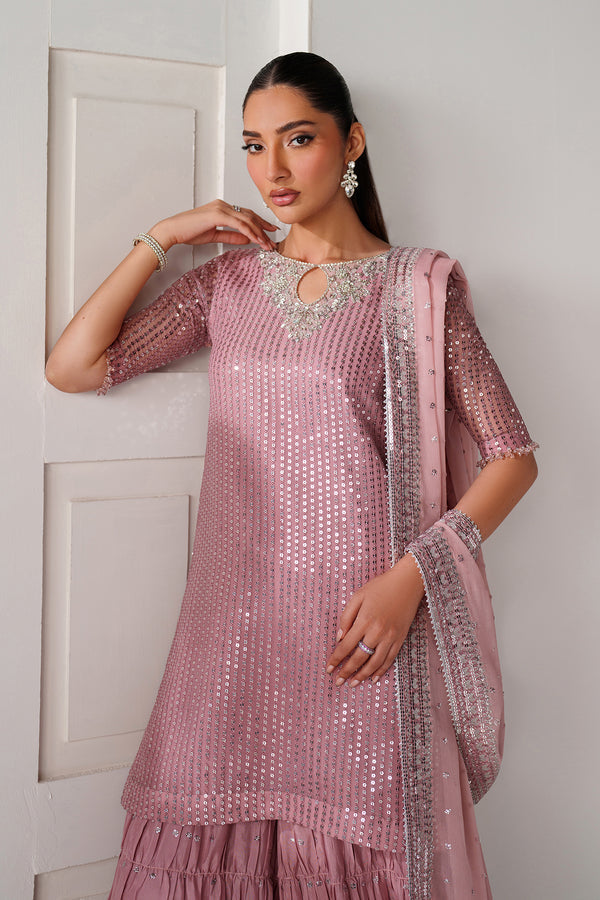 Baroque | Formals Collection | EMBROIDERED CHIFFON UF-4388-3