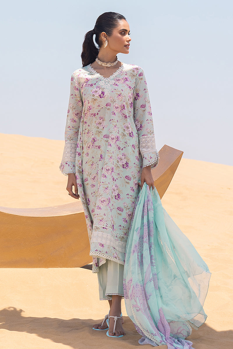 Cross Stitch | Eid Lawn 24 | GREY MIST -  Cross Stitch Luxury - Original Designer Dress - House of Maryam