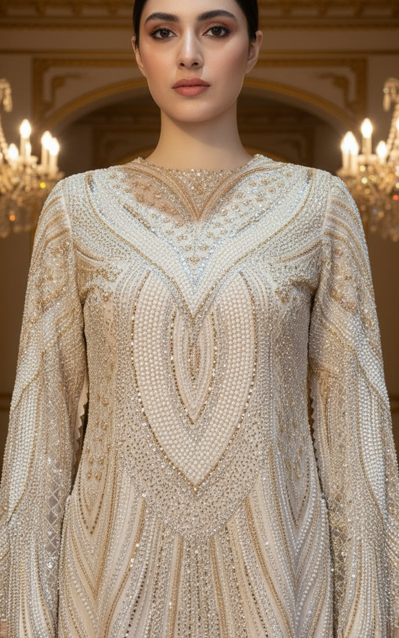 Threads and Motifs | Formal Dresses 25 | Net Embroidered Jacket With Trouser-3