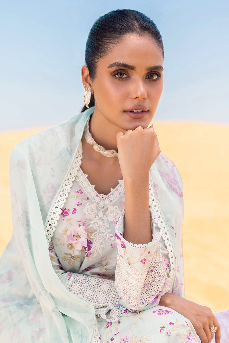 Cross Stitch | Eid Lawn 24 | GREY MIST -  Cross Stitch Luxury - Original Designer Dress - House of Maryam