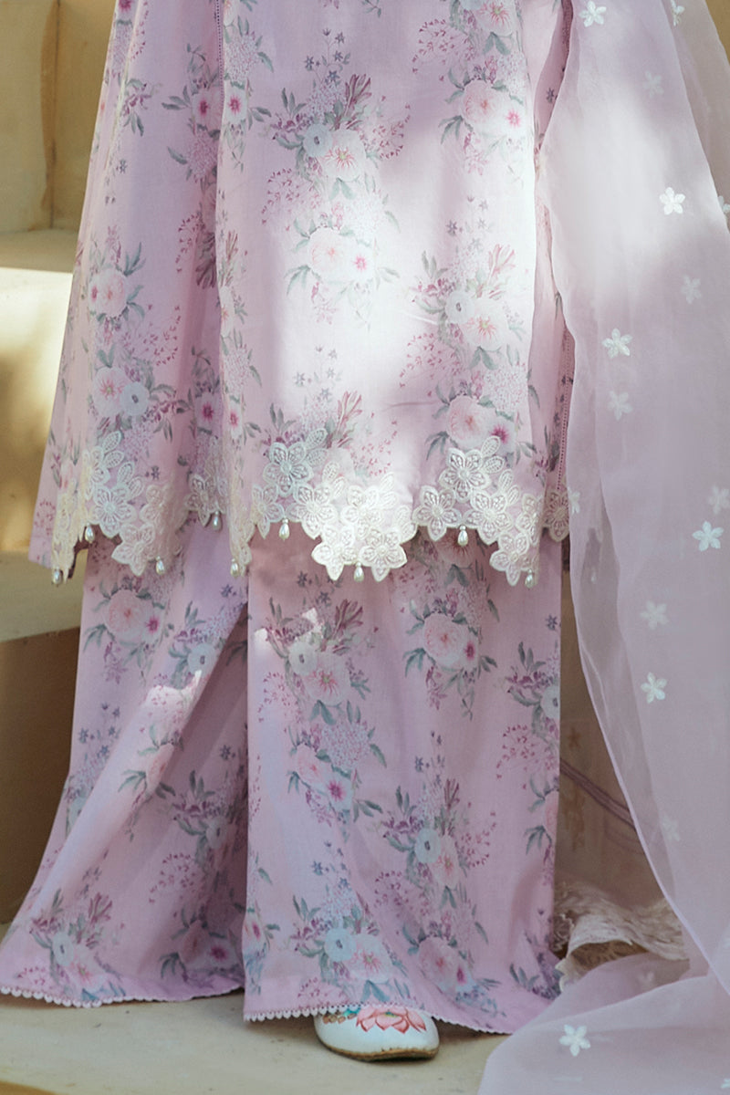 Cross Stitch | Premium Lawn 24 | SHADOW BERRY -  Cross Stitch Formal -  House of Maryam