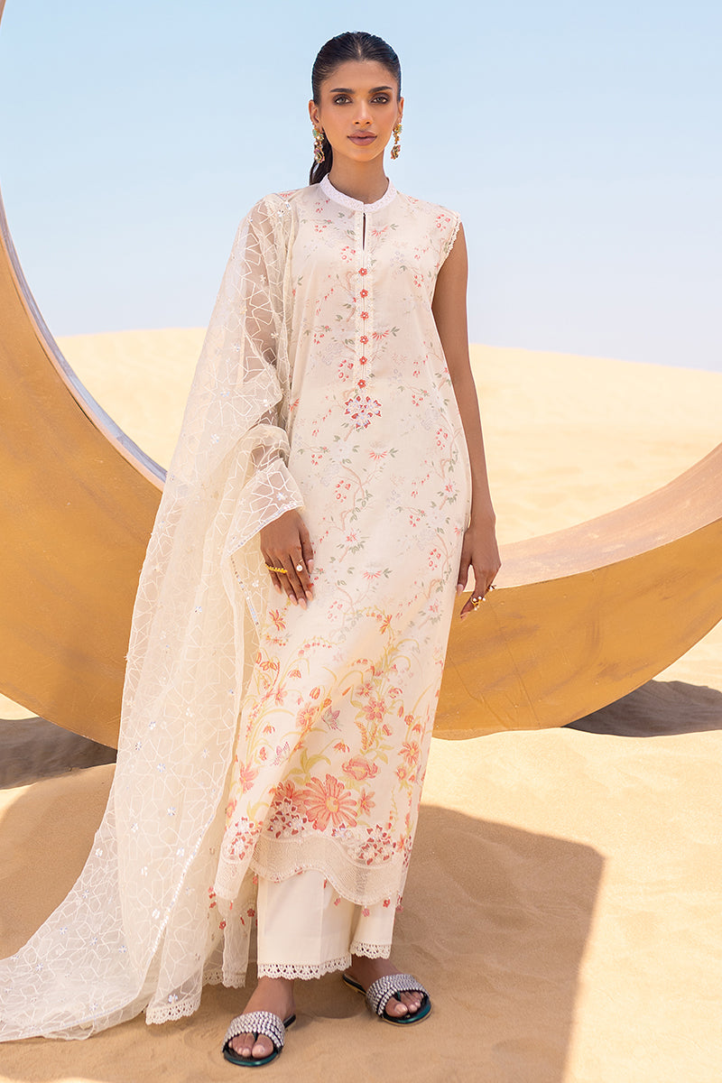 Cross Stitch | Eid Lawn 24 | IVORY GLOW -  Cross Stitch Luxury - Original Designer Dress - House of Maryam