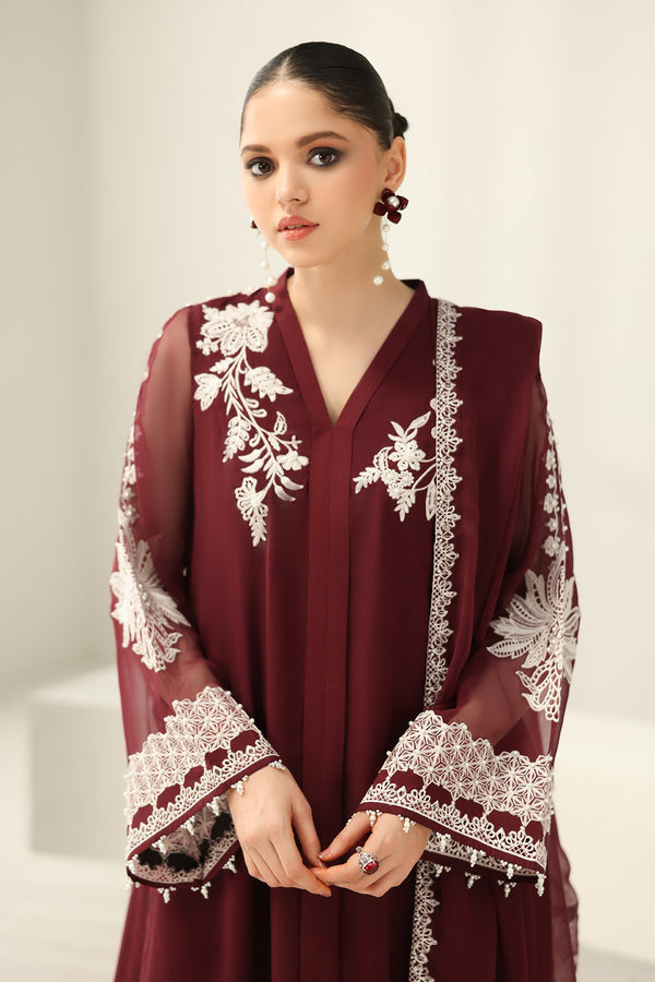 Baroque | Luxury Pret 25 | EMBROIDERED CHIFFON PR-1160, image 4