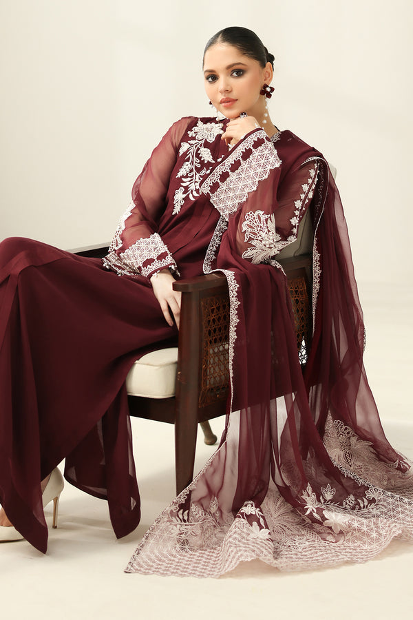 Baroque | Luxury Pret 25 | EMBROIDERED CHIFFON PR-1160, image 3