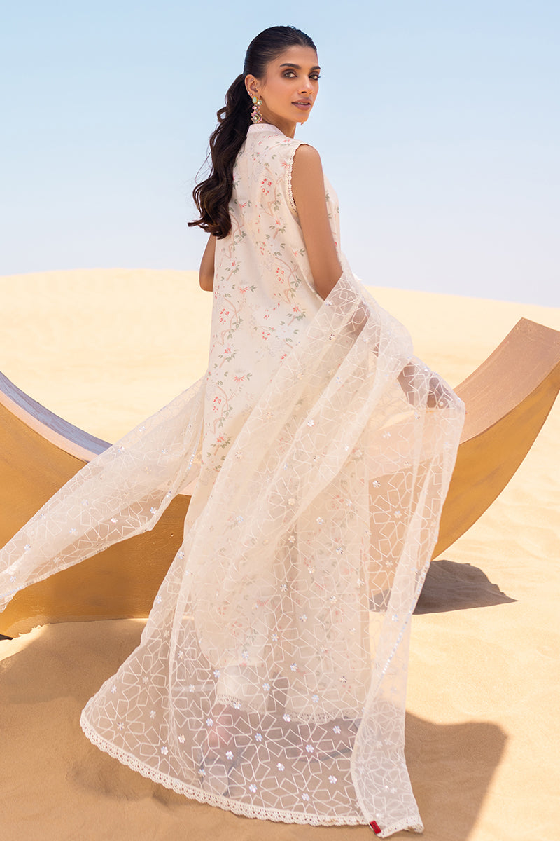 Cross Stitch | Eid Lawn 24 | IVORY GLOW -  Cross Stitch Luxury - Original Designer Dress - House of Maryam