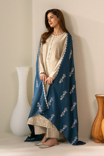 Cross Stitch | Exclusive Pret | Pearl Blue-2PC (Shirt & Dupatta)