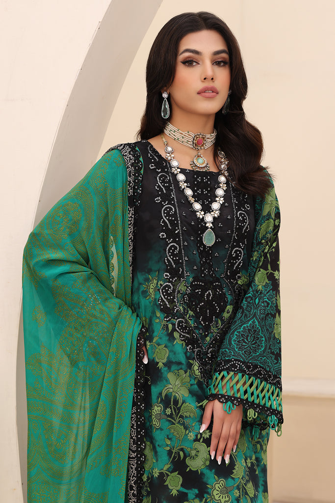 Charizma | Naranji Embroidered Lawn 24 | CN4-007 -  Charizma Luxury - Original Designer Dress - House of Maryam
