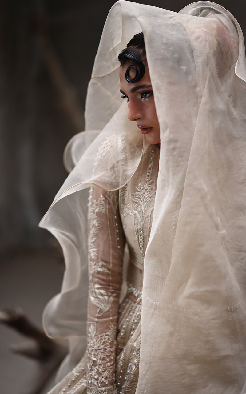 Threads and Motifs | Formal Dresses 25 | Organza Embroidered Blouse And Lehenga -  Threads and Motifs Ladies Clothes - Original Designer Dress - House of Maryam