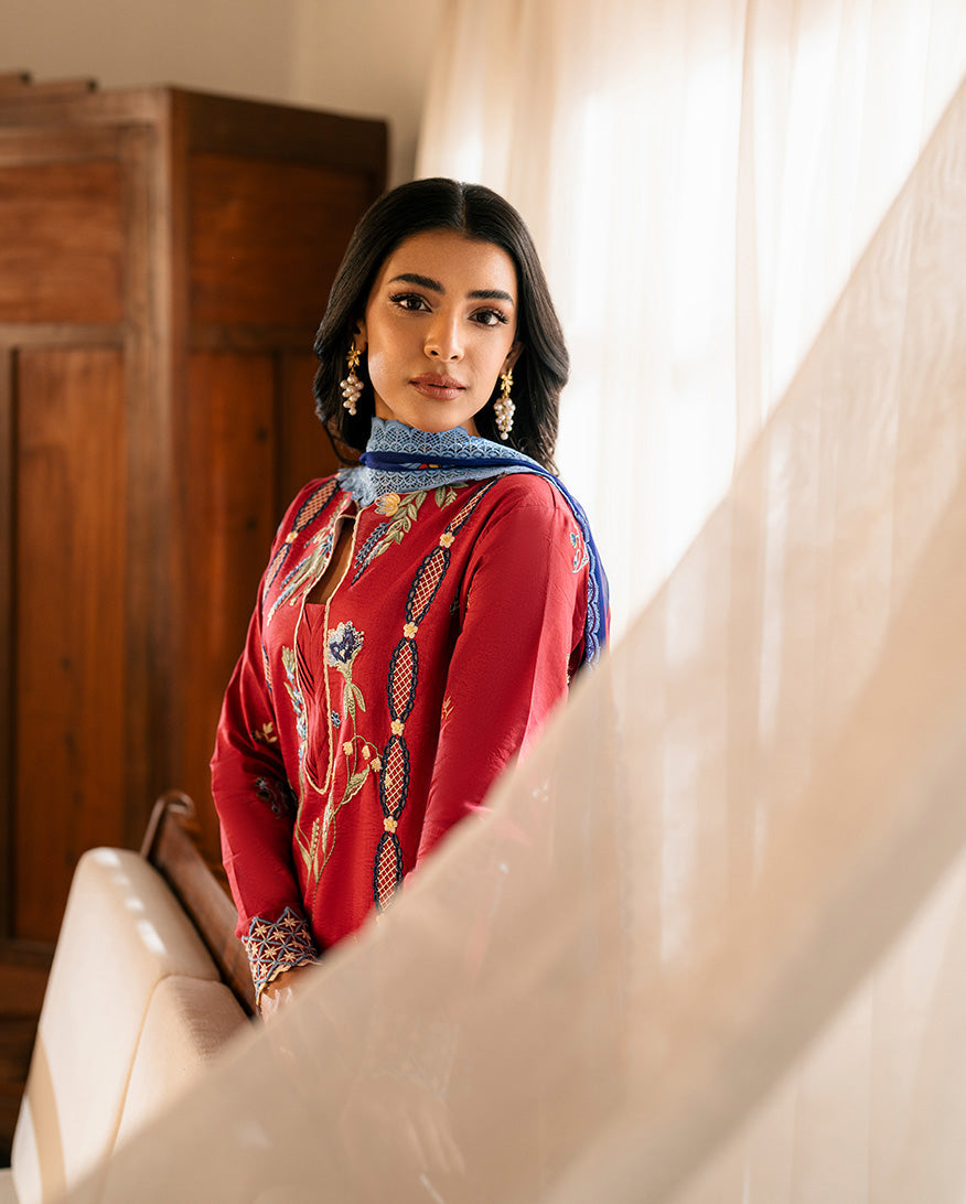 Roheenaz | Aashiyana Lawn | Ushna -  Roheenaz Ladies Clothes - Original Designer Dress - House of Maryam