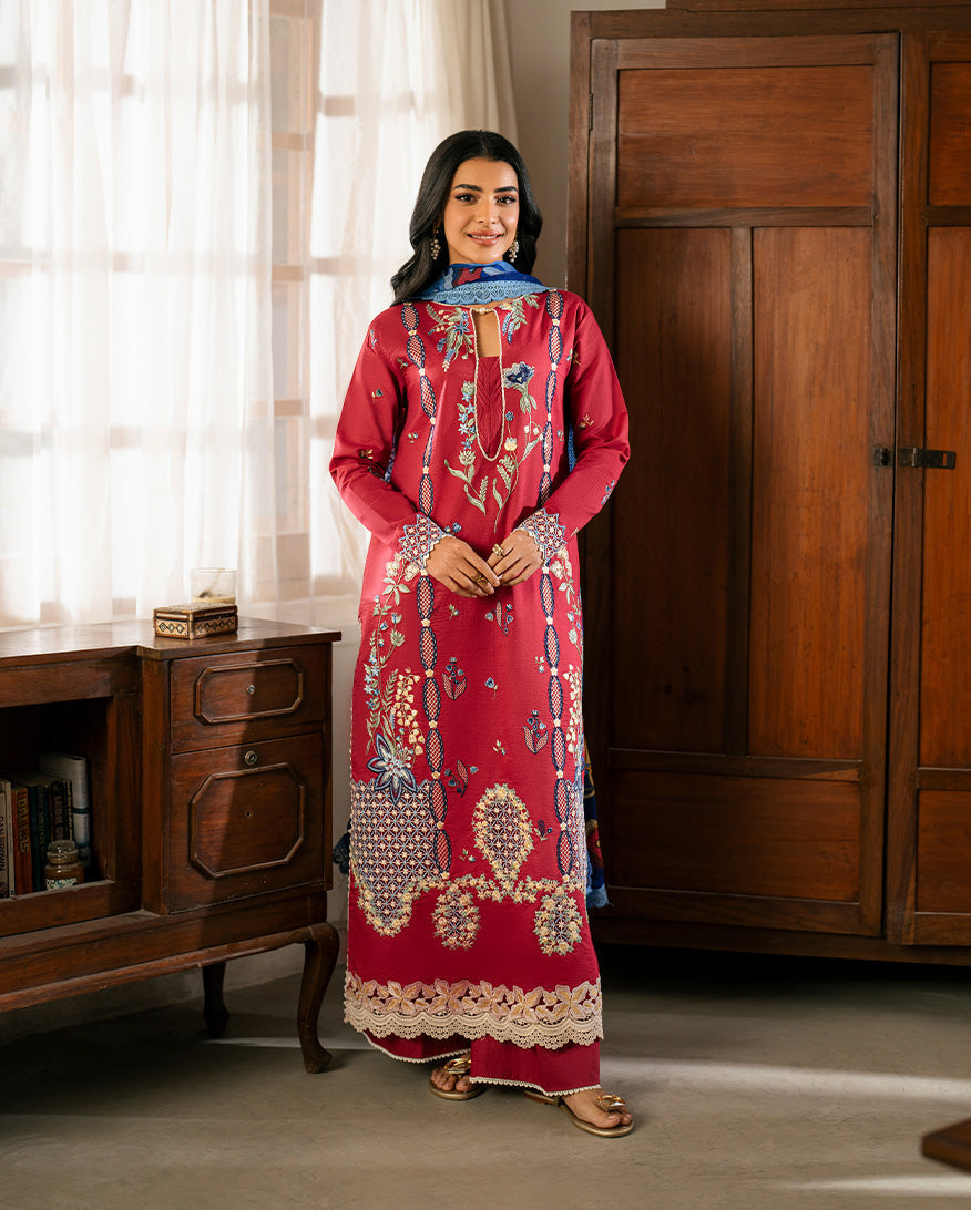 Roheenaz | Aashiyana Lawn | Ushna -  Roheenaz Ladies Clothes - Original Designer Dress - House of Maryam