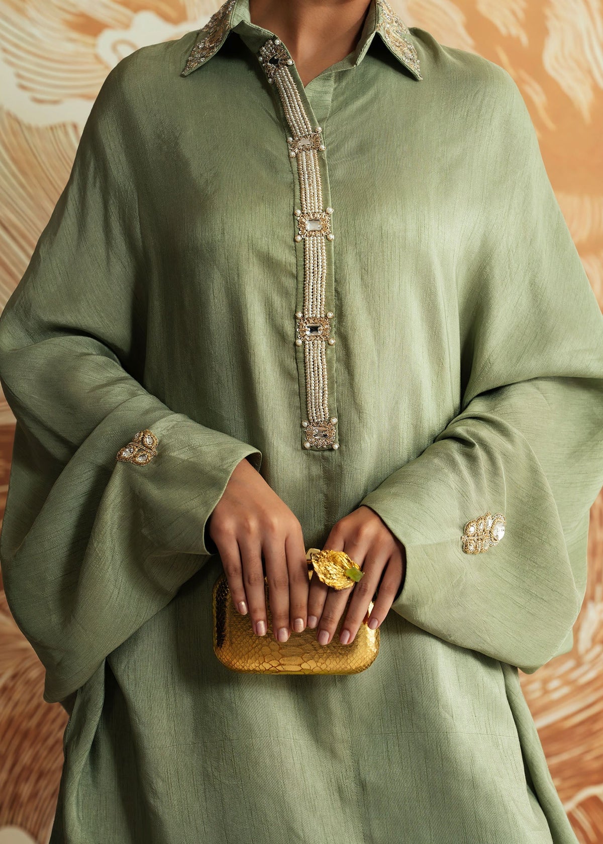 Mahgul | Whispers of Silk | Peridot Glow, image 3