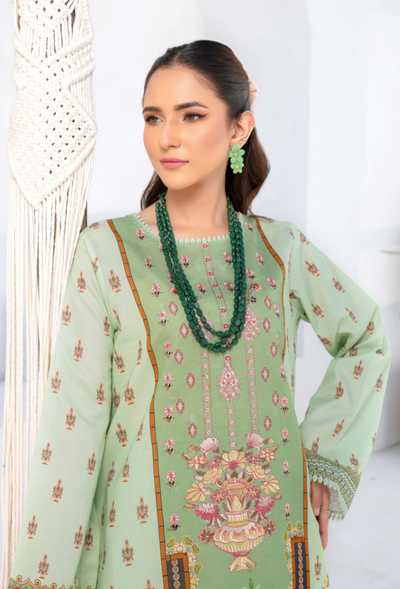 Humdum | Saira Bano Lawn 24 | D02 -  HumDum Casuals - Original Designer Dress - House of Maryam