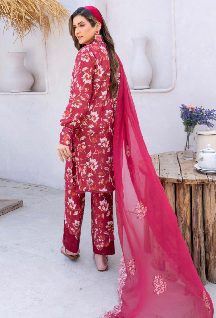 Humdum | Gardenia Lawn 24 | PLG 3 - D01 by Designer HumDum - House of Maryam - Pakistani Designer Ethnic Wear in {{ shop.shopifyCountryName }}