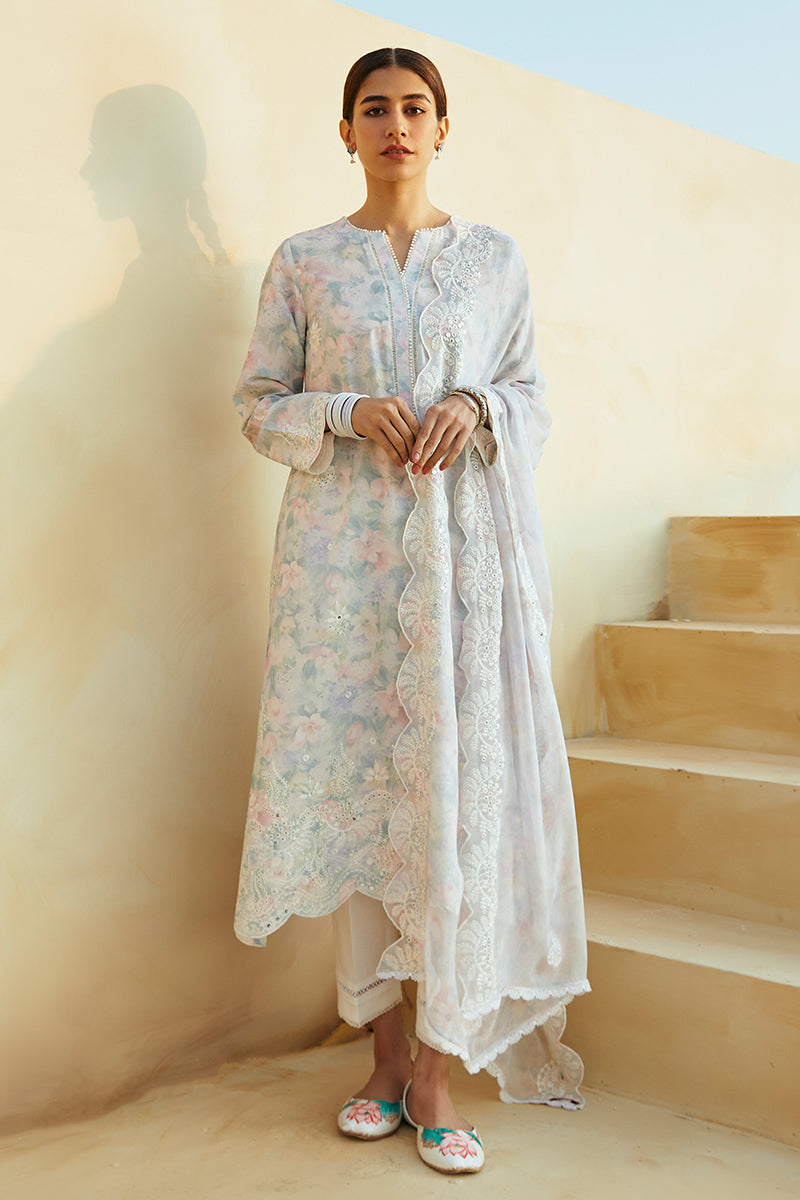 Cross Stitch | Premium Lawn 24 | VIOLA PEARL -  Cross Stitch Formal - Original Designer Dress - House of Maryam